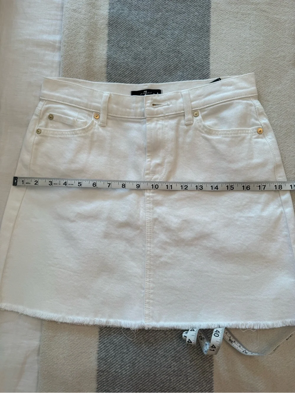 7 For All Mankind crisp white
